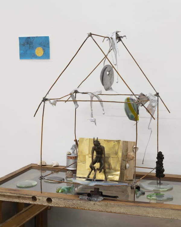 OCEANVIEW HOUSE, 2022 Steel, bronze, copper aluminium, wood and glass 22 1/2 x 17 x 14 1/2 in 57.1 x 43.2 x 36.8 cm