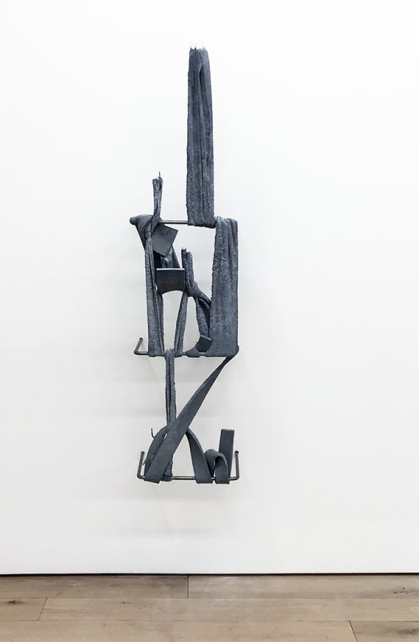 Nikita Gale FIXED LOOP II, 2018 concrete, polyurethane foam, terrycloth, steel 59 1/2 x 14 3/4 x 13 1/4 inches