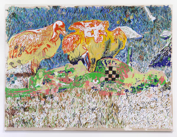 JPW3 Thermal 2, 2018 Oil pastel and wax on canvas 72 x 96 in 182.9 x 243.8 cm