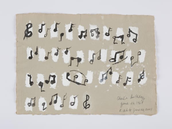 Kathleen White A Year of Firsts, 2001 40 works on paper each: 12 x 16 1/2 in (30.5 x 41.9 cm) each: 16 1/2 x 12 in (41.9 x 30.5 cm)