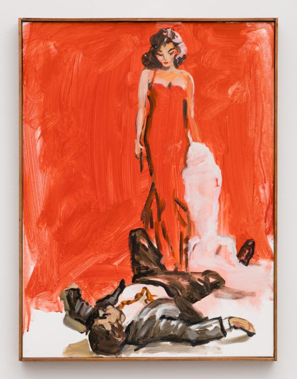 Walter Robinson Manhunt, 2016 acrylic on canvas 24 1/2 x 18 3/8 inches