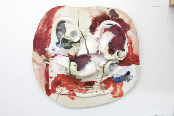 Jennie Jieun Lee Piano Sonata #11 in A, 2015 glazed stoneware, glass, oil paint 15 x 16 x 3 inches