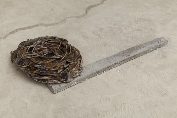 JPW3 DB Extendo, 2015 Wax, dye, and aluminum 5 x 48 x 26 in 12.7 x 121.9 x 66 cm