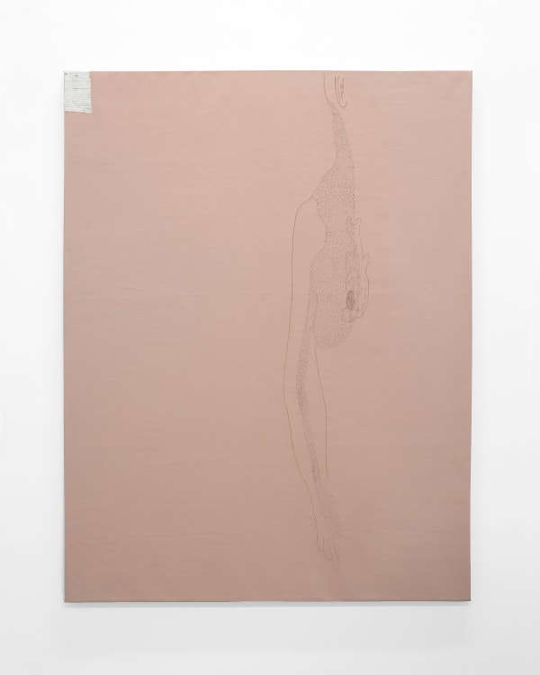 Aleksander Hardashnakov Untitled (Heart), 2012 oil, gesso, gouache, acrylic, linen on linen 62 x 48 inches