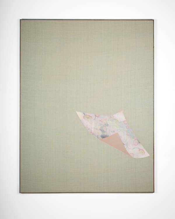 Aleksander Hardashnakov Untitled (Law & Order), 2012 gesso, gouache, acrylic, colored pencil, spray fix on silk with artist’s frame 62 x 48 inches