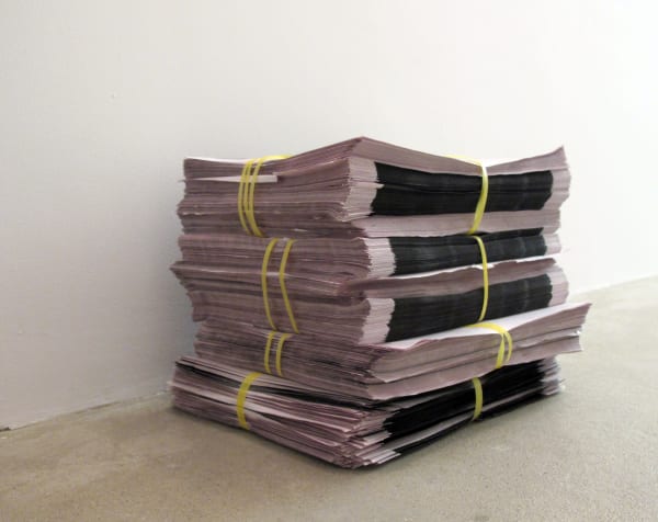 Bozidar Brazda Newsprint Poster, 2011 offset print on newspaper dimensions variable