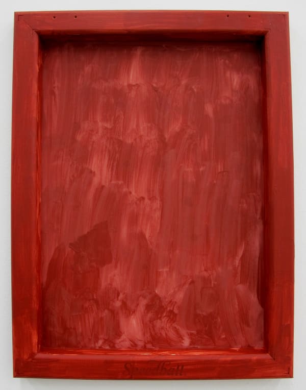 Bozidar Brazda Silkscreen Group, 2011 silkscreen mesh and frame, screen filler 16.25 x 12.25 in