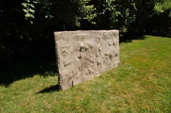 Elaine Cameron Weir and Ben Schumacher Untitled, 2011 plaster, steel, sand 36 x 74 in