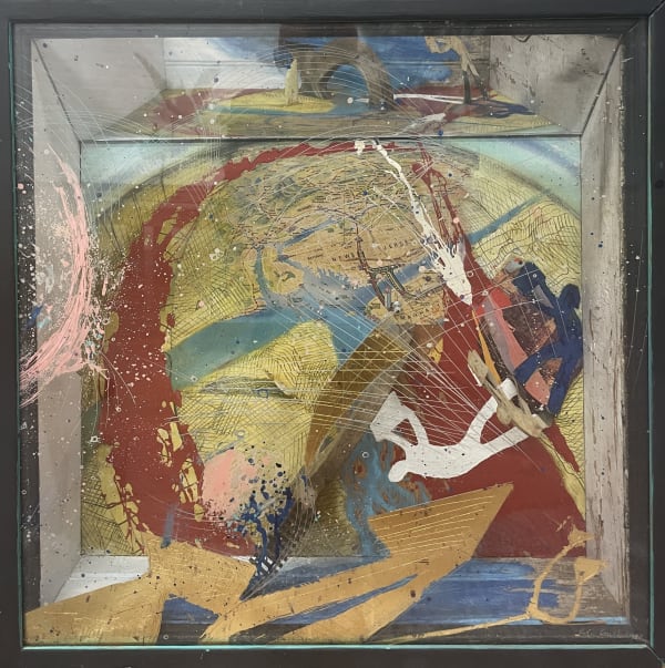 Bob Smith Our Violent World, 1982 Mixed media box construction 23 1/2 x 23 1/2 x 6 1/2 in 59.7 x 59.7 x 16.5 cm