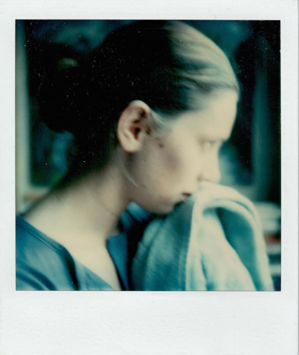 Michel Auder Untitled (Looking), c. 1978-1982 color Polaroid 4 1/4 x 3 1/2 in 10.8 x 8.9 cm