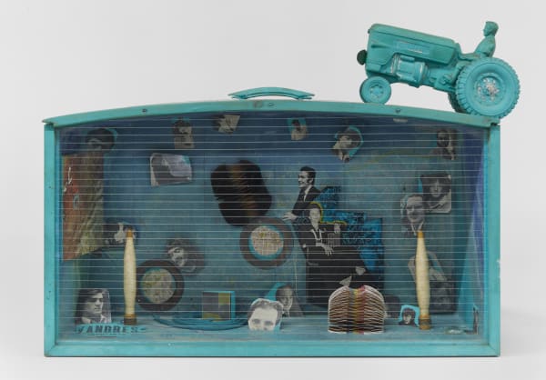 Bob Smith Vandres 1970 - 75, 1980s photographic collage & mixed media in wood construction 25 x 32 x 13 in 63.5 x 81.3 x 33 cm (SmB_24_060, B68)