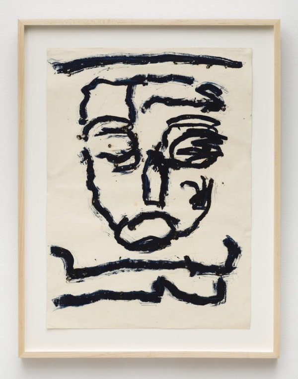 Dan Asher Untitled, c. 1980s Oil stick on paper 26 x 19 in; 66 x 48.3 cm (unframed) 31 1/4 x 24 1/4 in; 79.4 x 61.6 cm (framed) (AD_13_174)