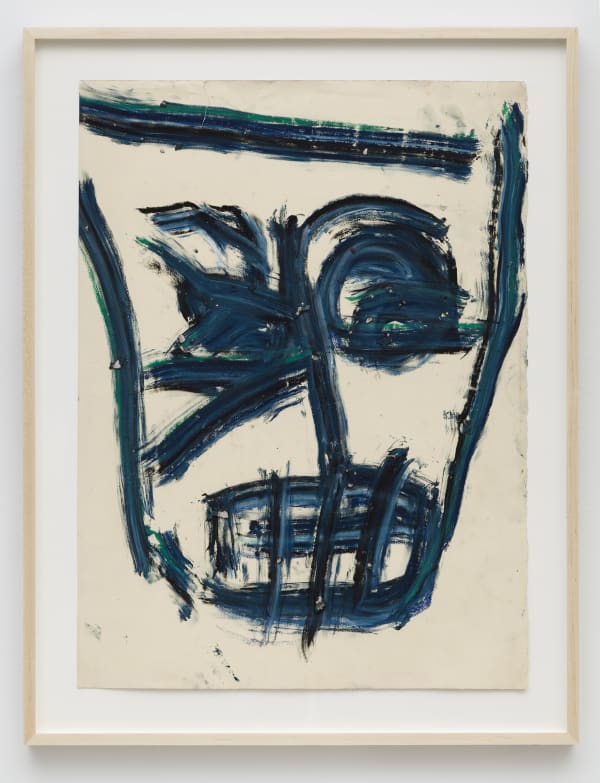 Dan Asher Untitled, 1983 Oil stick on paper 30 x 22 1/4 in; 76.2 x 56.5 cm (unframed) 35 1/2 x 27 1/2 in; 90.2 x 69.8 cm (framed) (AD_13_173)