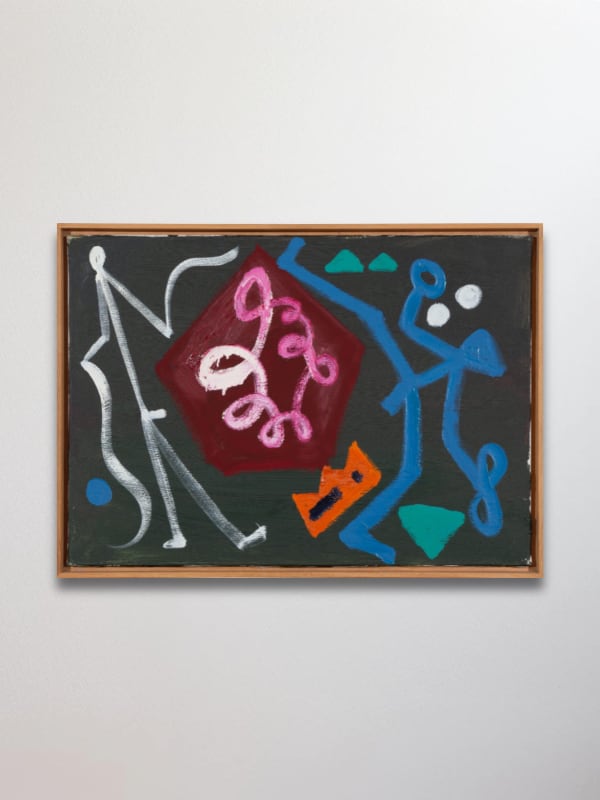 A.R. Penck ML 3, 1988 Oil on canvas 19 3/4 x 28 in 50 x 71 cm (PAR_25_004)