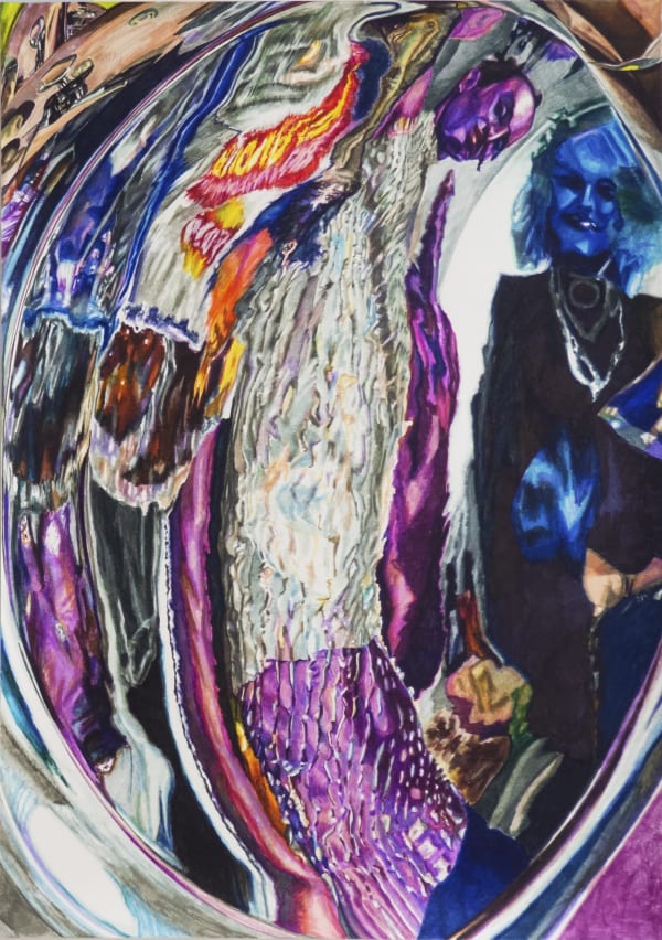 Giulia Messina (De) Forming Rebellious Image, 2022 Marker & ink on paper 36 x 26 in (framed) 91.4 x 66 cm