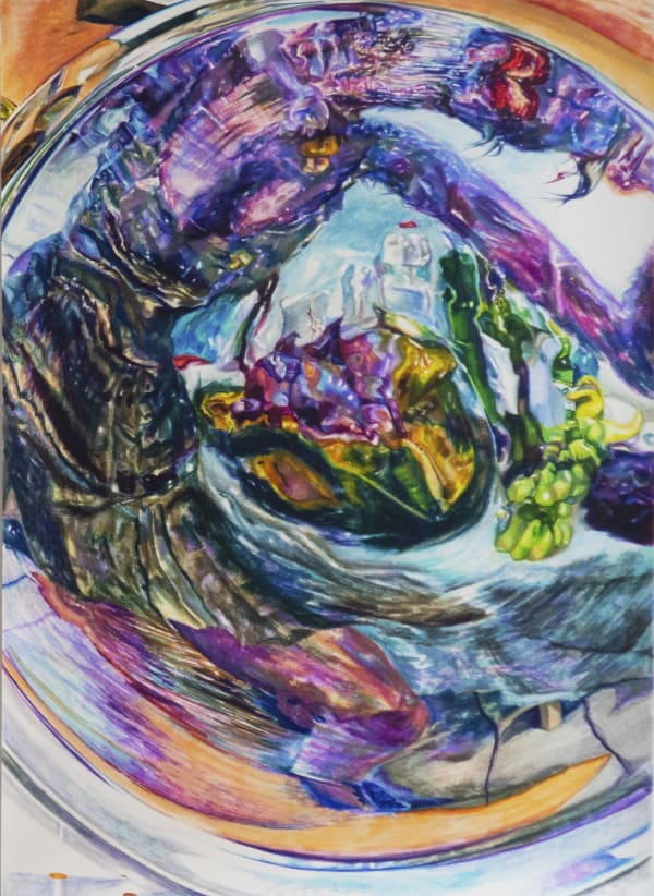 Giulia Messina That Eyeless Gorgon, 2022 Marker and ink on paper 36 x 26 in (framed) 91.4 x 66 cm