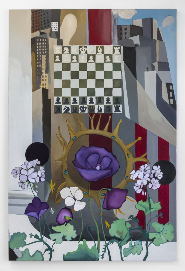 Alex Chaves "ACP_12" Chess, 2022 Oil on linen 40 x 60 in 101.6 x 152.4 cm