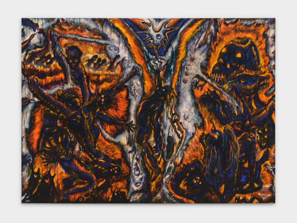 Nabil Kanso Accumulated Agonies, 1988 Oil on canvas 122 x 166 in 309.9 x 421.6 cm