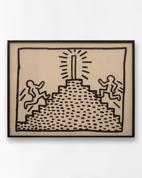 Keith Haring Untitled (Zonder Titel) , 1958-1990 ink on masonite 38 x 50 in 96.5 x 127 cm (KH_223)
