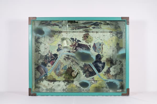 Bob Smith Paris in Spring, c. 1980s Mixed media construction in wood 25 1/2 x 34 1/2 x 6 in 64.8 x 87.6 x 15.2 cm