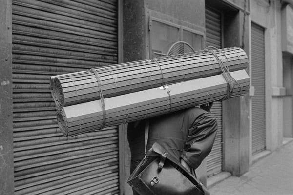 MAN WITH BLINDS Madrid 1990