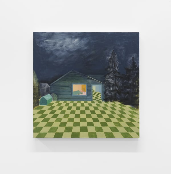 Tania Alvarez Somewhere In Between, 2022 acrylic and oil on panel 24 x 24 in. (61 x 61 cm.)