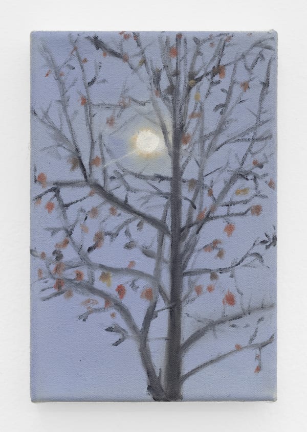 Dylan Williams Setting Leaves On Fire, 2023 oil on canvas 9 x 6 in. (22.9 x 15.2 cm.)