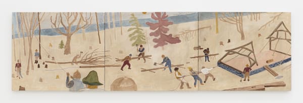 James Morse At Home in the Trees, 2024 oil on linen 22 x 78 in. (55.9 x 198.1 cm.)