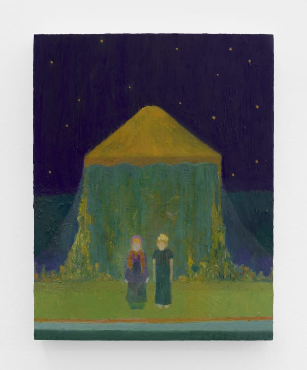 Daniel Um Oliver's Barn, 2024 oil and oil pastel on wood panel 14 x 11 in. (35.6 x 27.9 cm.)