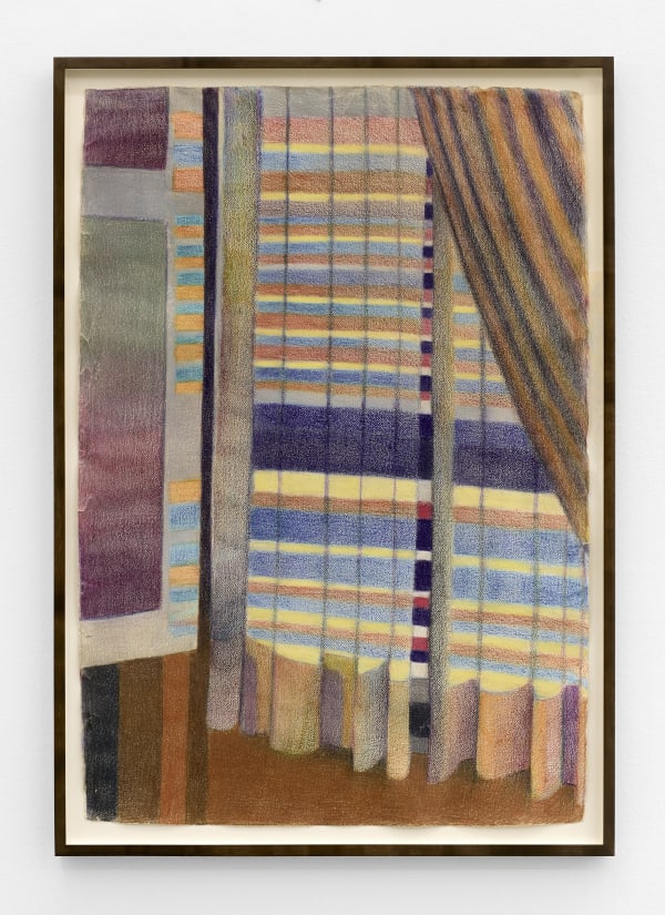 Rowley Haynes Third of December, 2023 colored pencil on paper sheet dimensions: 39 1/4 x 27 1/2 in. (100 x 70 cm.) frame dimensions: 42 3/4 x 31 x 1.5 in. (108.6 x 78.7 x 3.8 cm.)