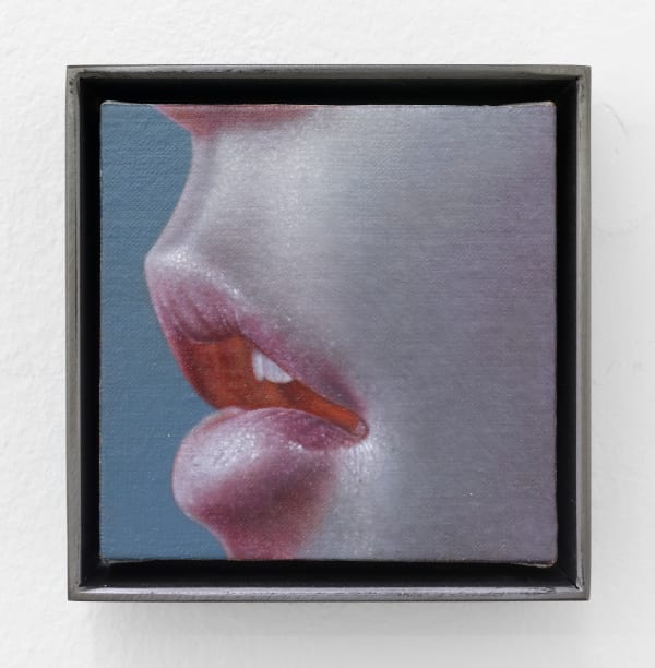 Emily Davis Adams Untitled (Ishiguo 01), 2024 oil on linen over panel 4 x 4 in. (10.2 x 10.2 cm.) framed: 4 1/2 x 4 1/2 in. (11.4 x 11.4 cm.)