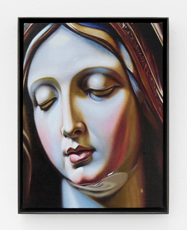 Emily Davis Adams Untitled (Dall E•03), 2024 oil on linen over panel 12 x 9 in. (30.5 x 22.9 cm.) framed: 12 3/4 x 9 3/4 in. (32.4 x 24.8 cm.)