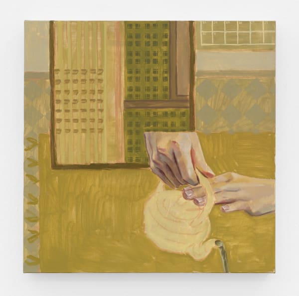 Kayoon Anderson Teapot in Green, 2025 oil on linen 19 3/4 x 19 3/4 in. 50 x 50 cm.