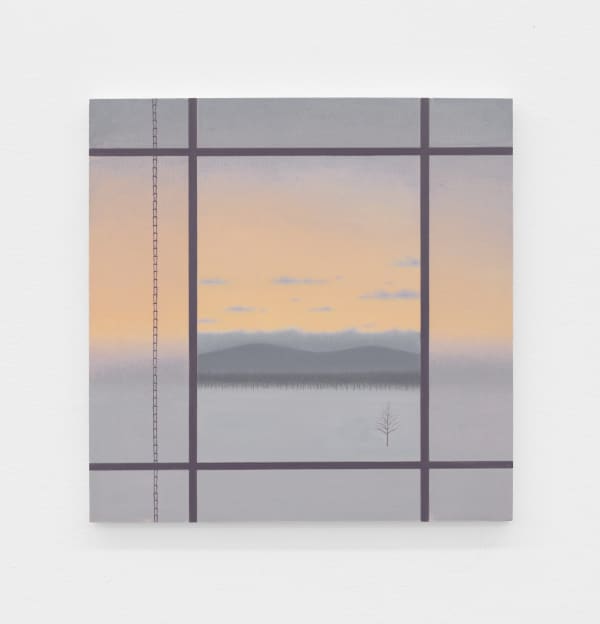 Andrew Gordon Window IX, 2024 oil on panel 18 x 18 in. 45.7 x 45.7 cm.