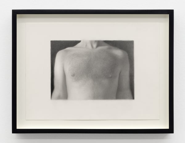 Nick Hobbs Torso, 2025 graphite on paper sheet: 10 x 14 in. (25.4 x 35.6 cm.) frame: 12 7/8 x 16 7/8 x 1 1/2 in. (32.7 x 15.2 x 3.8 cm.)