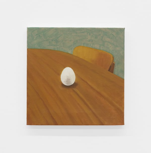 Miho Ichise Egg, 2022 oil on linen 9 x 9 in. (23 x 23 cm.)