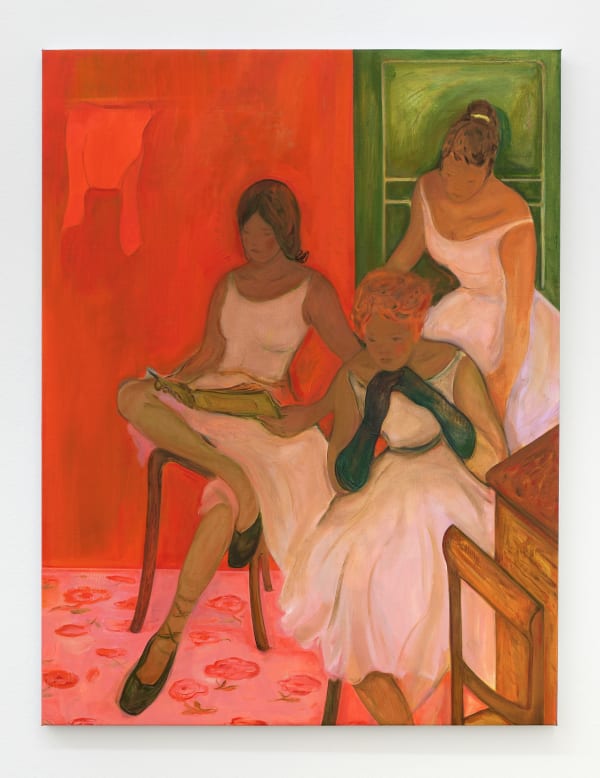 Nastaran Shahbazi Whispering Roses, 2023 oil on canvas 46 x 35 in. (116 x 89 cm.)