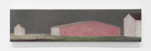 Ko Jiyoung (고지영) 2023 oil on canvas 4 x 16 in. (10 x 40 cm.)