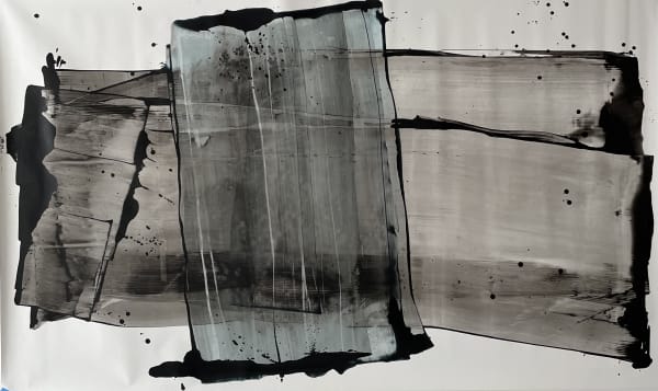 Emerald, 2021 Acrylic and Chinese ink on paper 153 x 206 cm