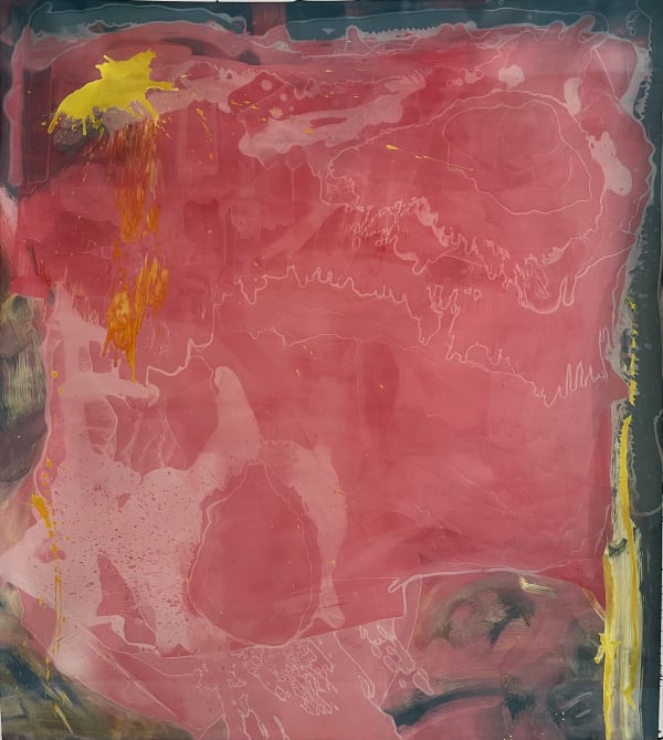 Rolling In The Foment I, 2022 Oil and ink on paper 166 x 149 cm