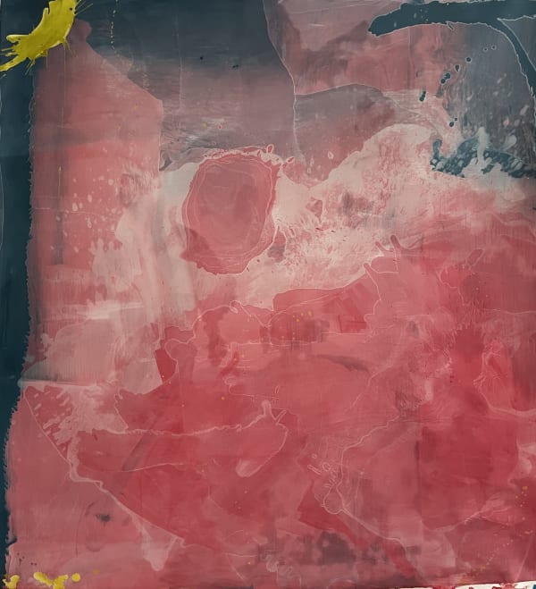 Rolling In The Foment Ii 2022 Oil Ink On Paper 166 X 149 Cms