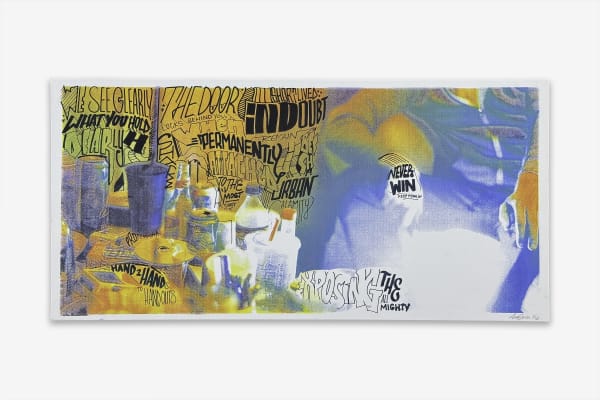 SHOCK UC MSK: Glowing Disk, 2013 - FRAGMENTS FROM THE BATTLE OF LANGUAGE, EARLY GRAPIC WORKS 2013-2016 - Print Archive...