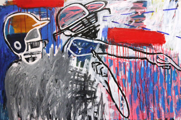 Marcos Temoche Quieto En Flay 2012 Mixta Sobre Tela 80 X 120 Cm