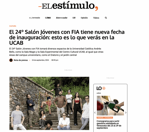 El 24º Salón Jóvenes con FIA tiene nueva fecha de inauguración: esto es lo que verás en la UCAB, El...