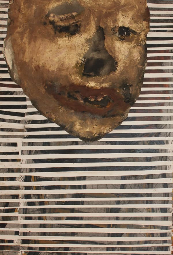 José Vívenes Sin titulo, 2011 Tinta china y óleo pastel sobre papel (collage) 36 x 50cm