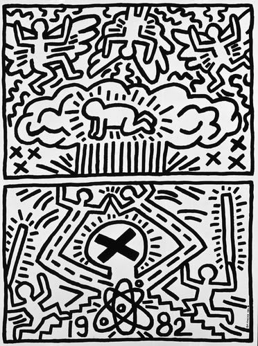Keith Haring, Anti-Nuclear Rally (Poster) Poster For Nuclear Disarmament