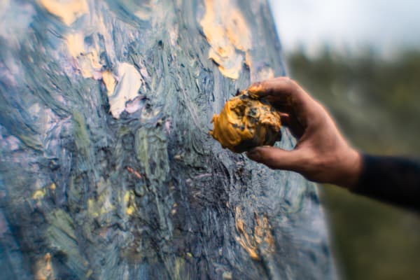 Blooming Desert – Nils Verkaeren at CC Ter Dilft. Painting and landscape in dialogue, where time, matter, and silence unfold. © Nils Verkaeren. Courtesy of the Artist and Buysse Gallery. Photographs © Thomas Kimmerlin Poupart.