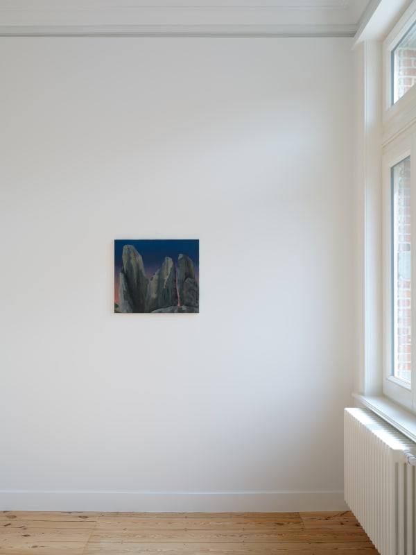 The Ancient Sleep, 2021 by Silvia Giordani. Acrylic and oil on canvas, 45 x 55 cm (17 3/4 x 21 5/8 in). Courtesy of the artist and Buysse Gallery. © Buysse Gallery.