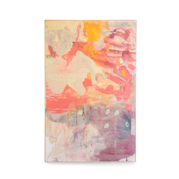 Lieven Deconinck, Untitled (Pink), 2024, Signed & dated, acrylic and silkscreen ink on canvas, 100 x 128.9 cm 39 3/8 x 50 3/4 in. Buysse Gallery, 2024