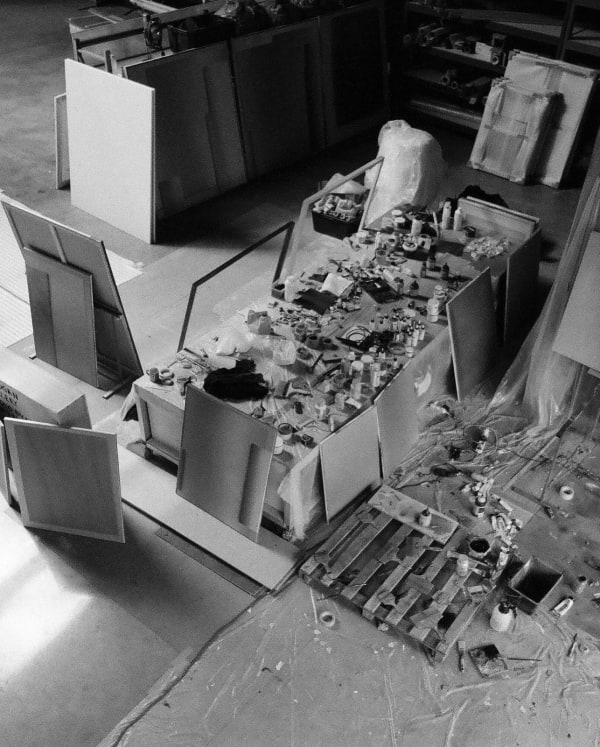 Studio view from Tycjan Knut. Courtesy of the artist. © Buysse Gallery. All rights reserved.